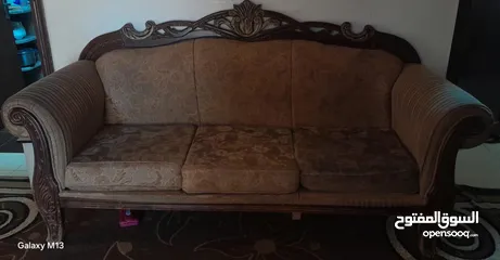  3 طقم كنب 9 مقاعد مع سجاد