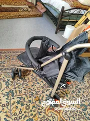  2 عربة اطفال و كوتة اطفال
