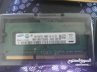  3 رامات ddr3  لابتوب و بي سي جيمينج و ddr4 بي سي  جيمينج التفاصيل الباقية بالوصف