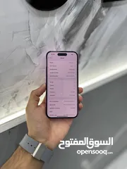  6 ايفون 16 256 جيجا بجميع الوانه المميزة اكتف فقط لا يعد انه مستخدم نسبة البطارية 100%
