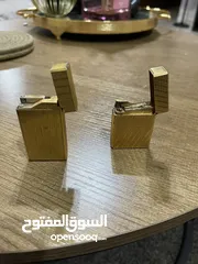  4 ولاعتين ديبونت ( s t Dupont )صناعه فرنسيه مطلي بالذهب