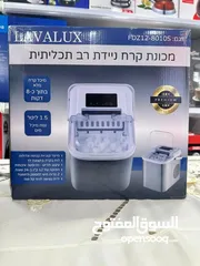  2 جهاز صانع الثلج السريع من ماركة LAVALUX  الجهاز مصنوع من الستانلس شاشة ديجتال خزان 1.5 لتر