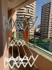  6 منشر غسيل حائطي ستانلس ستيل قابل للطي يركب داخل المنزل او خارجي مناشر الغسيل