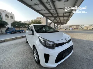  3 كيا بيكانتو وارد شركة كيا الأردن فحص كامل كرت ابيض  محرك 1250 ممشى قليل جدا