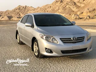  1 تويوتا كورولا 1.6L 2009  خليجي  سيارة في قمة النظافة وجاهزه للتسجيل