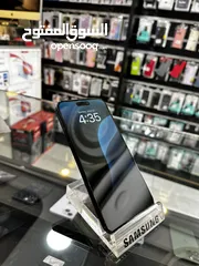  2 iPhone 15 Pro Max 256GB بطارية 99% وارد امريكي  Esim مش مشفر طبعا الجهاز مكفول