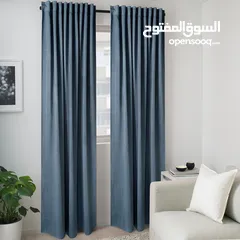  6 Curtains Blue & Grey Sets