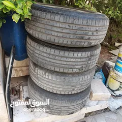  3 جنط هوندا سيفيك موديل 2008مع طاسات