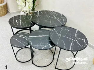  3 طاولات مودرن متداخلة بتصاميم فاخرة وعملية اختيار مثالي لديكور عصري ومساحة أنيقة!