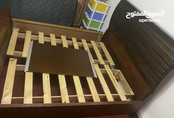  1 تخت مزوج خشب زان ثقيل