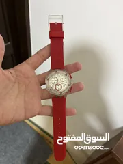  5 Swatch Unisex Red Toxin Silicone Strap Chronograph Watch