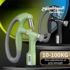 12 مقبض تمارين اليد مع عداد ديجيتال قوه من 5 الى 100 كيلو هاند كريب مقابض تمرين عضلات اليد