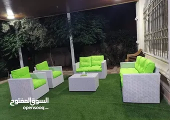  5 تفصيل اغطية و كفرات لاطقم الرتان والمراجيح الايطالي و عش البلبل والاثاث الخارجي من الشتاء والمطر