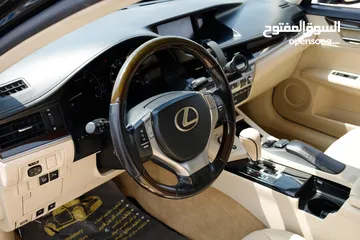  8 لكزس ES350 موديل 2015 لون اسود فل اوبشن بحالة ممتازة