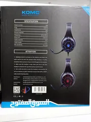  10 سماعة KOMC S90 GAMING HEADSET هيد سيت  راسية جيمنج من كومك 