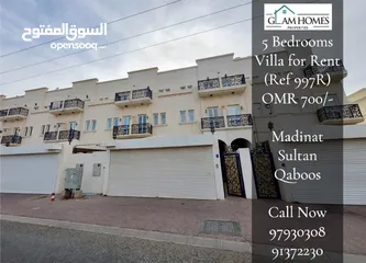  1 5 Bedrooms Villa for Rent in Madinat Sultan Qaboos REF:997R