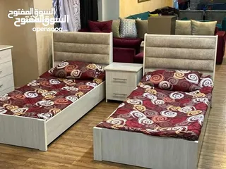  23 تخوت مفرد شباب قياس 190×90 كفاله 5سنوات سنوات خشب لامنيت 18م بدون فرشه