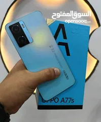  1 مستعمل ايام oppo A77s رام 16 جيجا 128 أغراضة والكرتونه الأصلية متوفر توصيل