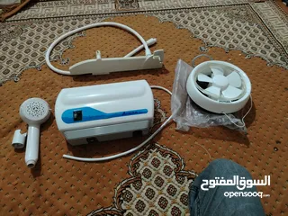  1 قيزر فوري اتمور + شطافه + مروحه شفط