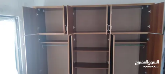 2 خزانة ست دفات  لون كبتشينو