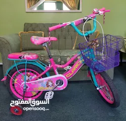  4 بسكليت بناتي مقاس 16 شبه جديد