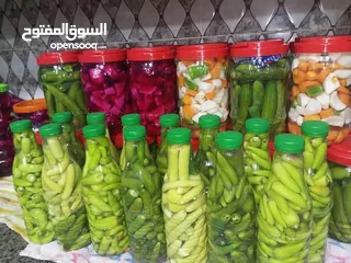  1 مخللات صنع منزلي شغل ايدي نضافه توب وخضار نخب اول بأفضل الاسعار