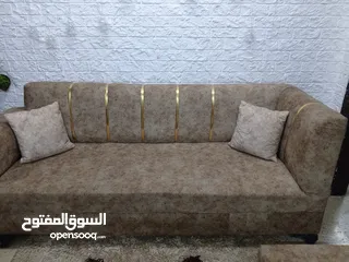  2 طقم كنب للبيع مستعمل خفيف