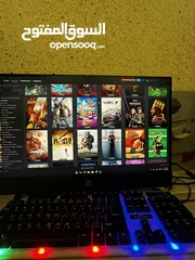  28 حساب ستيم يحتوي 8971 لعبة وافضل الالعاب منها gta و horizons call of duty والسعر قابل التفاوض