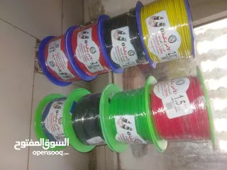  6 للبيع بواقي ڤيلا بسعر لقطه 10 لفف سلك كهرباء نحاس مستورد مصمط 7 طرف اصلي بالباركود خامه ممتازه جداً