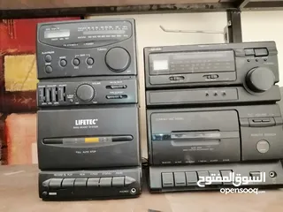  1 راديو ستيريو مع كاسيت