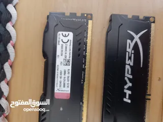  2 حبتين رام  Ram kingston fury ddr3 1600 8