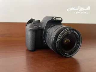  1 كاميرا canon eos 1200D فل hd بحالة ممتازة جدا للبيع بسعر مغري مع كامل مستلزماتها + هدايا عديدة