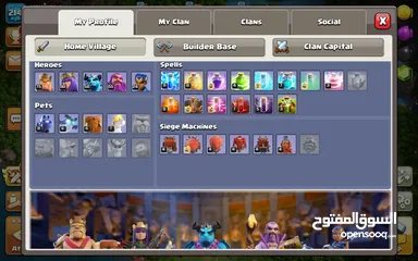  3 clash of clans FULL MAX TH 14 LEVEL 214 (لا توجد ترقیات متبقية تاون14مکس) (FAST DELIVERY)