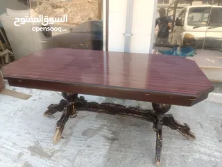  1 طاولة سفرة خشب لاتيه
