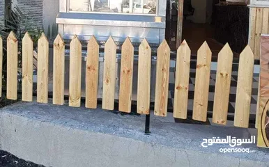  1 حربات خشب سويد سويدي لرفع السور وعمل حواجز بين الاشجار وحول برك السباحة وللمزارع والشاليهات والمدارس