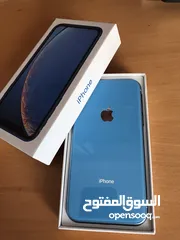  2 ايفون xr ازرق جديد 64