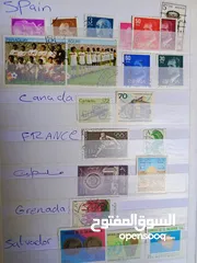  20 طوااابع من جميع دول العالم بنص دينار فقط