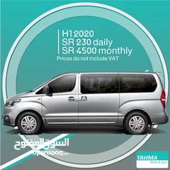  1 Hyundai H1 2020 for rent (9-seater)