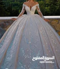  3 فساتين زفاف وخطوبه للبيع بسعر الجمله في عمان متوفر خدمه التوصيل لجميع المحافظات