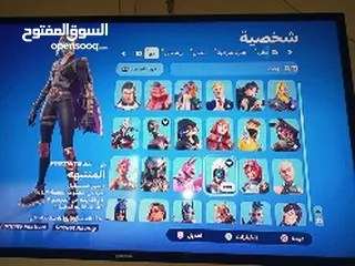 9 حساب فورت نايت فيه اكثر من200سكن و حساب ركت فيه اكثر من 100سياره والحساب فيه رقصات نادره و سكنات.