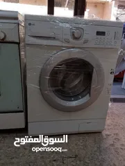  12 غسالات فل اتوماتيك 7ك بوش ألماني وAEGأمريكي وسامسونج وإل جي كوري لون أبيض عالفحص٫موجودات بالبقعة