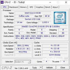  3 intel core i3 8100