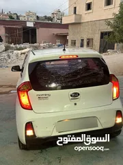  1 كيا بكانتو 2016 فحص نخب ولا غرام بويا  ماشيه 90 الف  ترخيص وتامين لشهر 4  كراسي جلد