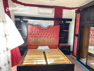  6 غرفه نوم مستعمله مع بردايه وقطعه موكيت شاقي و طقم مجلس مستعمل لون اخضر
