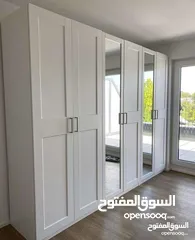  4 خزائن ملابس خشب لامنيت 18م الون حسب الطلب عرض خاص على جميع اعمالنا معاينه قبل الاستلام