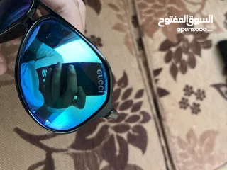  2 نظارة Gucci رجالي لون اسود