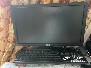  2 Hp computer and  dell monitor with cordless key board