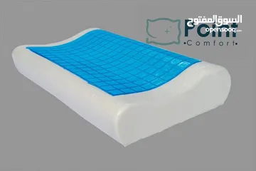  1 مخدة ( وسادة ) نوم طبية ميموري فوم مع طبقة جل بارد Point Comfort Memory Foam Pillow with Gel