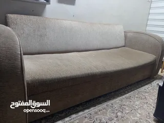  3 سجلونه (صوفايه) ثلاثيه حديد ثقيله شغل محلي