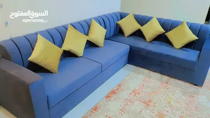  1 L shape sofa with table